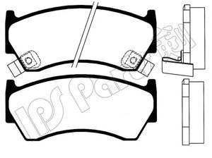 Комплект тормозных колодок, дисковый тормоз IBD-1191 IPS Parts