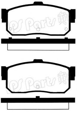 Комплект тормозных колодок, дисковый тормоз IBR-1127 IPS Parts