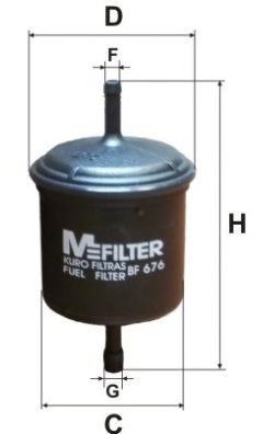 Топливный фильтр BF 676 MFILTER