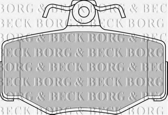 Комплект тормозных колодок, дисковый тормоз BBP1673 BORG & BECK