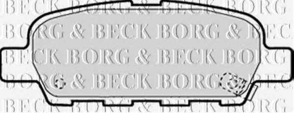 Комплект тормозных колодок, дисковый тормоз BBP1839 BORG & BECK