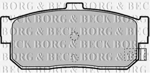 Комплект тормозных колодок, дисковый тормоз BBP1895 BORG & BECK