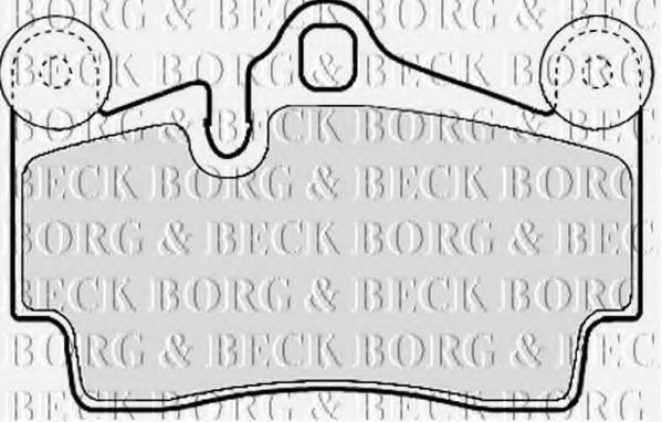 Комплект тормозных колодок, дисковый тормоз BBP1972 BORG & BECK