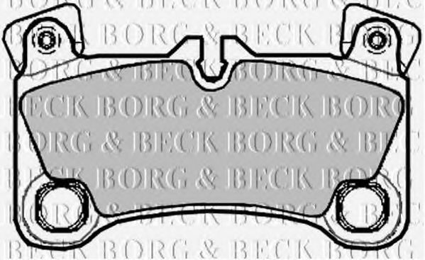 Комплект тормозных колодок, дисковый тормоз BBP2092 BORG & BECK