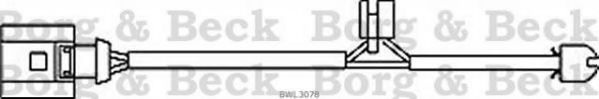 Сигнализатор, износ тормозных колодок BWL3078 BORG & BECK