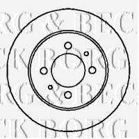 Тормозной диск BBD4200 BORG & BECK
