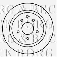 Тормозной диск BBD4670 BORG & BECK