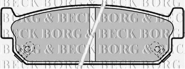 Комплект тормозных колодок, дисковый тормоз BBP1599 BORG & BECK