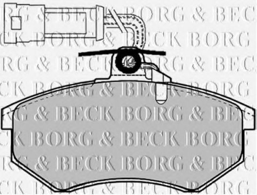 Комплект тормозных колодок, дисковый тормоз BBP1066 BORG & BECK