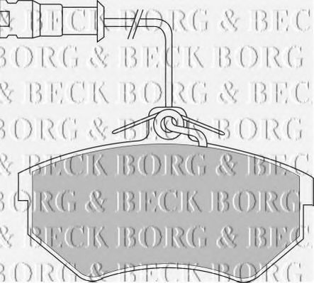 Комплект тормозных колодок, дисковый тормоз BBP1146 BORG & BECK