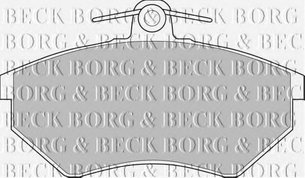 Комплект тормозных колодок, дисковый тормоз BBP1406 BORG & BECK
