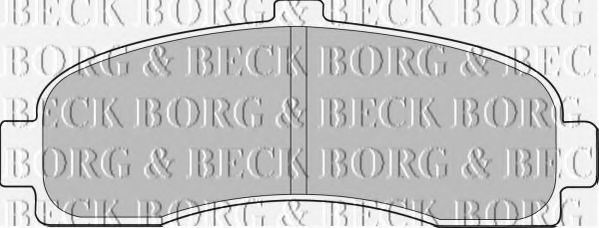 Комплект тормозных колодок, дисковый тормоз BBP1541 BORG & BECK