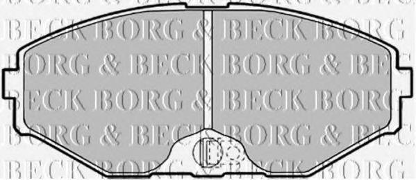 Комплект тормозных колодок, дисковый тормоз BBP1598 BORG & BECK