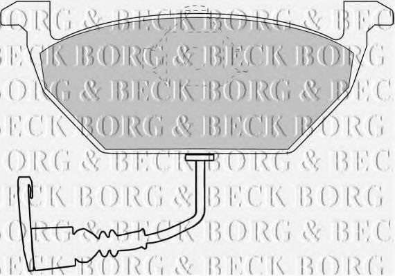 Комплект тормозных колодок, дисковый тормоз BBP1617 BORG & BECK