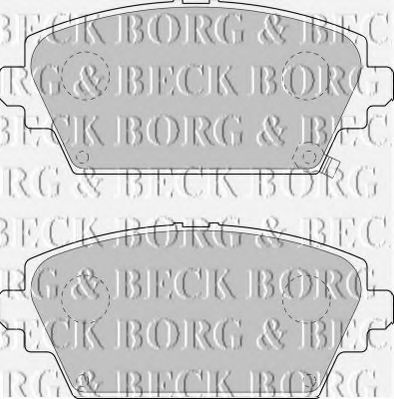 Комплект тормозных колодок, дисковый тормоз BBP1652 BORG & BECK