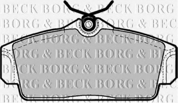 Комплект тормозных колодок, дисковый тормоз BBP1672 BORG & BECK