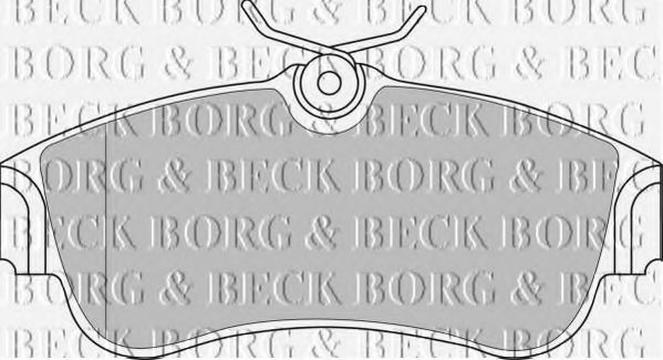 Комплект тормозных колодок, дисковый тормоз BBP1760 BORG & BECK