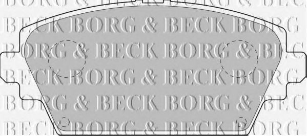 Комплект тормозных колодок, дисковый тормоз BBP1811 BORG & BECK