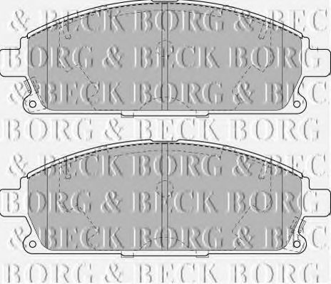 Комплект тормозных колодок, дисковый тормоз BBP1820 BORG & BECK