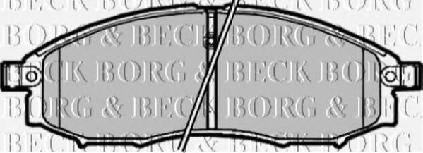 Комплект тормозных колодок, дисковый тормоз BBP1882 BORG & BECK