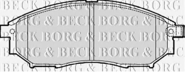 Комплект тормозных колодок, дисковый тормоз BBP2060 BORG & BECK