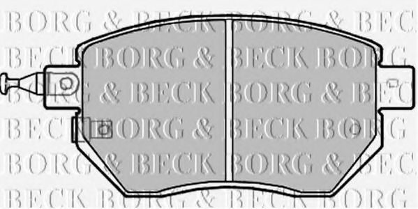 Комплект тормозных колодок, дисковый тормоз BBP2172 BORG & BECK