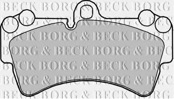 Комплект тормозных колодок, дисковый тормоз BBP2236 BORG & BECK