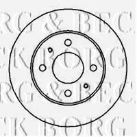 Тормозной диск BBD4111 BORG & BECK