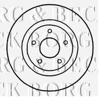 Тормозной диск BBD4657 BORG & BECK