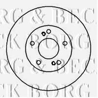 Тормозной диск BBD5015 BORG & BECK