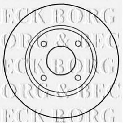 Тормозной диск BBD5184 BORG & BECK