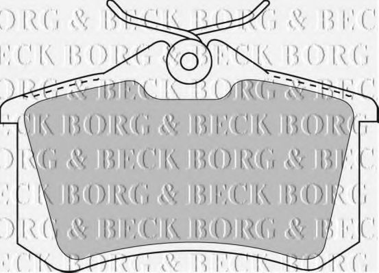 Комплект тормозных колодок, дисковый тормоз BBP1512 BORG & BECK