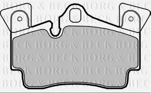 Комплект тормозных колодок, дисковый тормоз BBP2352 BORG & BECK
