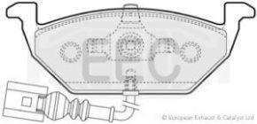 Комплект тормозных колодок, дисковый тормоз BRP1109 EEC