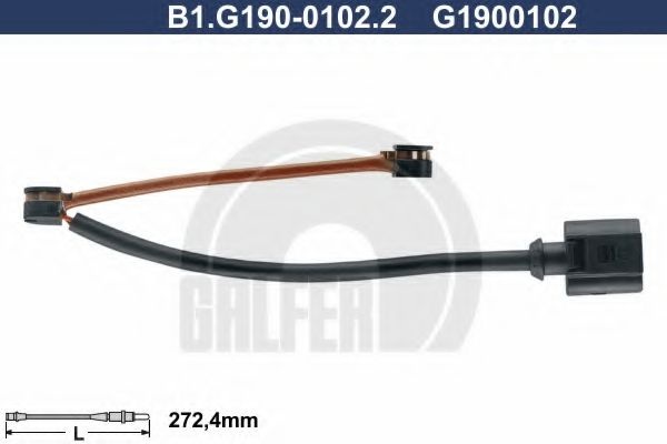 Сигнализатор, износ тормозных колодок B1.G190-0102.2 GALFER