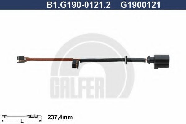 Сигнализатор, износ тормозных колодок B1.G190-0121.2 GALFER