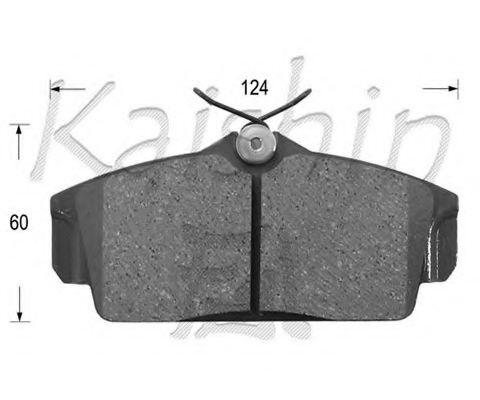 Комплект тормозных колодок, дисковый тормоз FK1230 KAISHIN