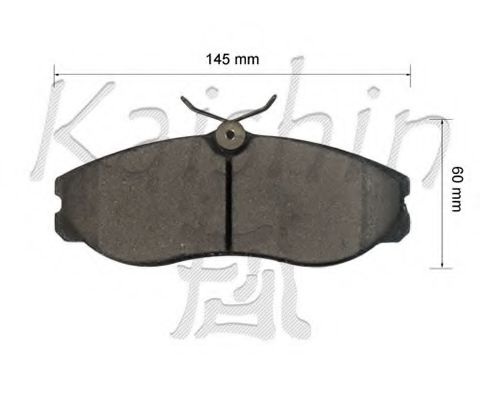 Комплект тормозных колодок, дисковый тормоз FK1213 KAISHIN