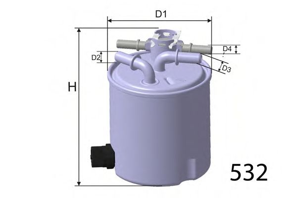 Топливный фильтр M558 MISFAT