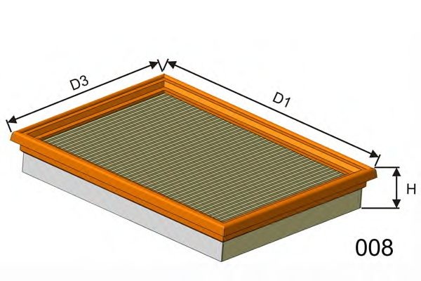 Воздушный фильтр P425 MISFAT