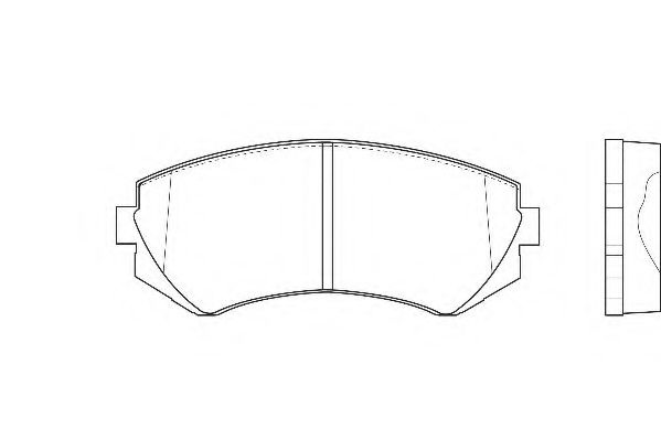 Комплект тормозных колодок, дисковый тормоз WBP23502A WAGNER