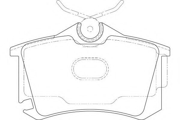 Комплект тормозных колодок, дисковый тормоз WBP23823A WAGNER