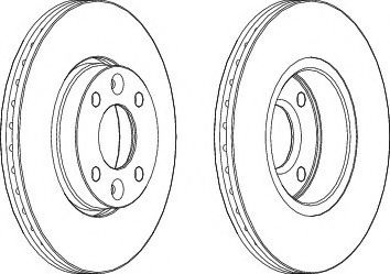 Тормозной диск WGR1201-1 WAGNER