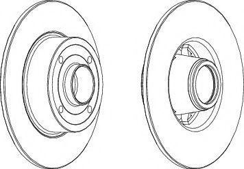 Тормозной диск WGR1369-1 WAGNER