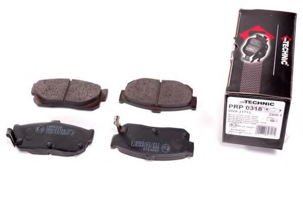 Комплект тормозных колодок, дисковый тормоз PRP0318 PROTECHNIC