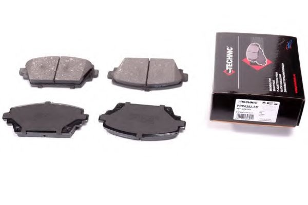 Комплект тормозных колодок, дисковый тормоз PRP0382-3M PROTECHNIC