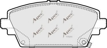 Комплект тормозных колодок, дисковый тормоз PAD1043 APEC braking
