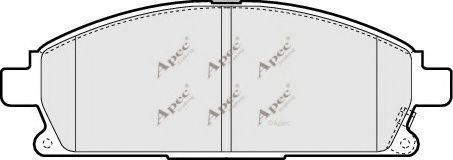 Комплект тормозных колодок, дисковый тормоз PAD1311 APEC braking