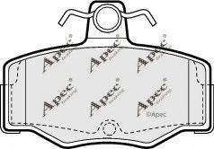 Комплект тормозных колодок, дисковый тормоз PAD693 APEC braking