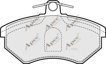Комплект тормозных колодок, дисковый тормоз PAD707 APEC braking